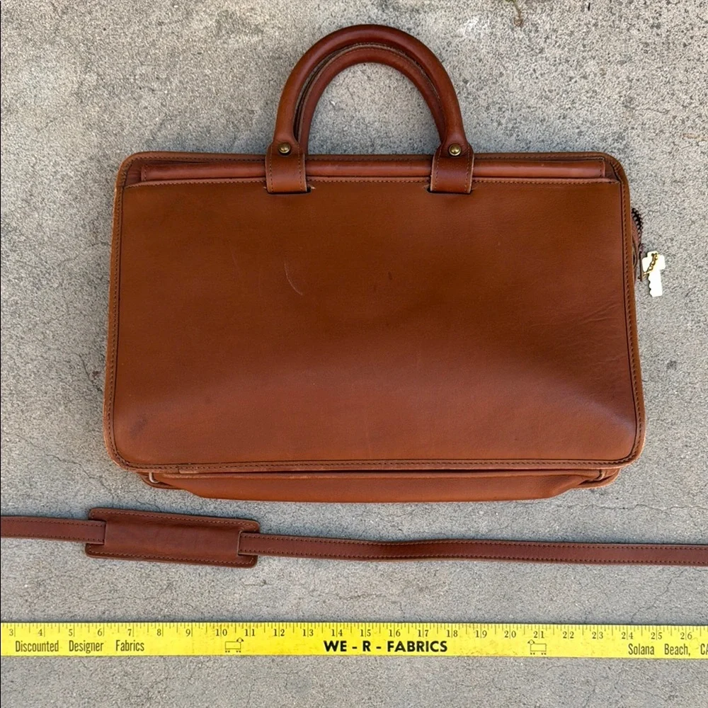 Vintage Brown Leather Briefcase